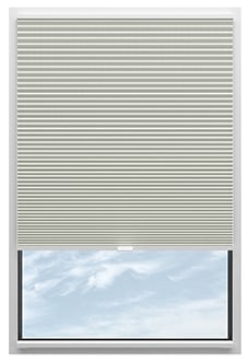 Nocturne (Blackout), Vanilla - Stick Fit Slim Honeycomb Blind